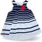 Preview: Kleid Baby Kinder Sommerkleid Streifen Blau Weiß