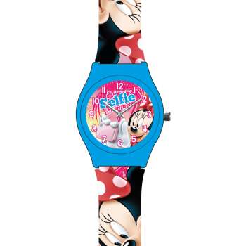 Minnie Mouse Kinder Uhr Armbanduhr Analog Blau