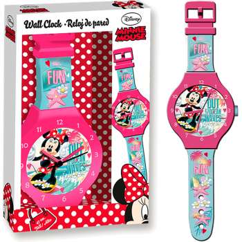 Minnie Mouse Kinder Wanduhr Disney