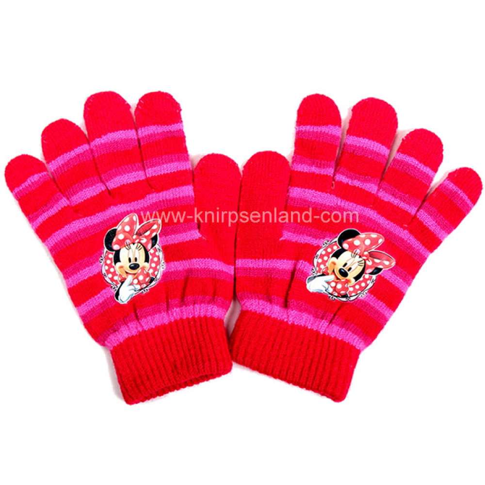 Disney Kinder Strick Handschuhe Fingerhandschuhe 3-8 Jahre Minnie Pink