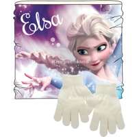 Disney Kinder Loop Halssocke Handschuhe Frozen Weiß