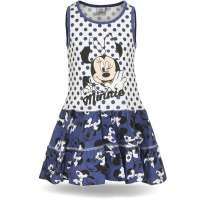 Minnie Maus Kleid Kinder Mädchen Sommerkleid Blau