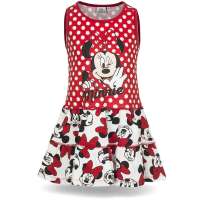 Minnie Maus Kleid Kinder Mädchen Sommerkleid Rot
