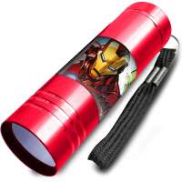 Avengers Alu LED Kinder Taschenlampe Rot