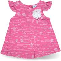 Kleid Baby Kinder Sommerkleid Schrift Rosen Rosa