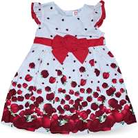 Kleid Baby Kinder Sommerkleid Apfel Weiß Rot