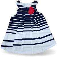 Kleid Baby Kinder Sommerkleid Streifen Blau Weiß