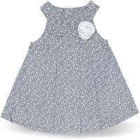 Kleid Baby Kinder Sommerkleid Streublumen Grau