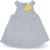 Kleid Baby Kinder Sommerkleid Punkte Grau