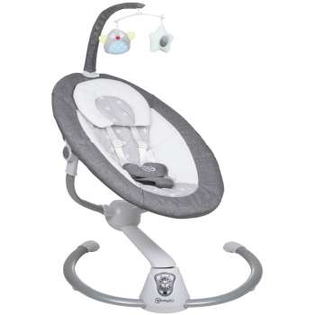 Top-Verkaufszahlen BabyGo elektrische Babywippe | Grau Homey Knirpsenland Babyartikel