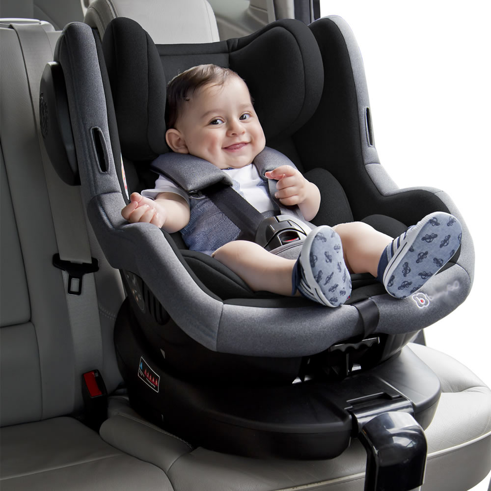 BabyGo Iso360 Isofix Kindersitz Reboarder Liegefunktion Schwarz |  Knirpsenland Babyartikel