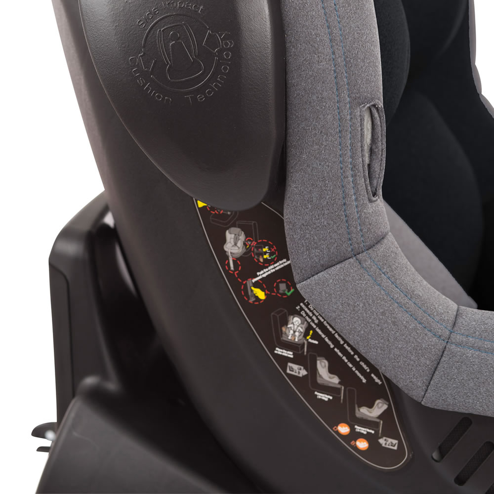 BabyGo Iso360 Reboarder | Isofix Kindersitz Schwarz Knirpsenland Liegefunktion Babyartikel