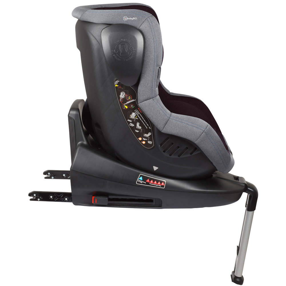 Knirpsenland Iso360 Schwarz Liegefunktion Kindersitz Reboarder | Isofix BabyGo Babyartikel