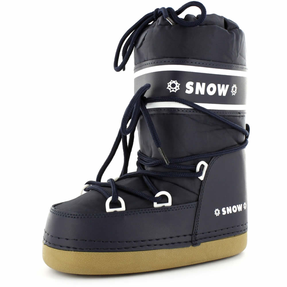 Kinder Winterstiefel Schneestiefel Boots Snowboots Dunkelblau Knirpsenland