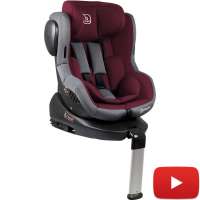BabyGo Iso360 Isofix Kindersitz Reboarder Rot