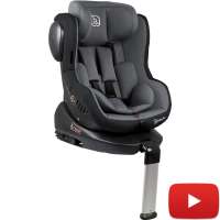 BabyGo Iso360 Isofix Kindersitz Reboarder Grau