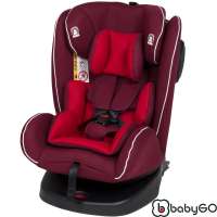 BabyGo Iso360 Isofix Kindersitz Reboarder Nova Rot
