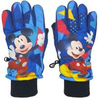 Mickey Mouse Kinder Winter Handschuhe Ski Blau