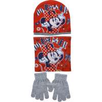 Kinder Mütze Schal Handschuhe Minnie 2