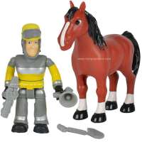 Sam und Pferd Feuerwehrmann Figuren