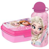 Frozen Kinder Trinkflasche Brotdose Rosa Disney