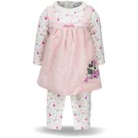 Minnie Maus Baby Set Zweiteiler Overall Kleid Rosa